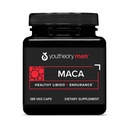 Youtheory Mens Maca - Vegansk Maca Supplement for menn - Støtter energi, utholdenhet og utholdenhet* - Dairy, Soja og Glutenfri - 120 Grønnsaker Kapsler