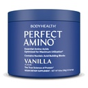 BodyHealth PerfectAmino pulver - BCAA og EAA pulver for pre og post trening - Aminosyre energidrikk for menn og kvinner å støtte lean muskel og gjenoppretting - Vanilla - 30 Services