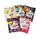 FlavCity All in One Protein Shake Powder Packets - På Go Meal Alternativ + 25g Protein & 10g Collagen, laget med organisk Reishi & Cordyceps Mushrooms - Ingen tilsatt sukker, Variety 10 Pack