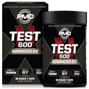 PMD Sports N-Test 600 Avansert Nitric Oxid Booster for menn - med klinisk studert testofen - Lean Muskel og styrke gevinster med Estrogen Suppression (90 Veggie -Caps)