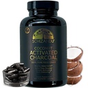 Schizandi Aktivert kokos Charcoal Capsules - Støtter Helse - Vegansk, organisk, ikke-GMO, Ingen tilsetningsmidler - X-stor flaske 210 greve