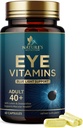 Eye Vitamins Supplement - Avansert Eye Care Vitamin med Lutein, Sink, Vitaminer C, E, Zeaxanthin & Minerals - Visjon Multivitamin for Macular Helse & Tørr Øye, Vegan, Flasket i USA - 60 Kapsler