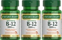 Naturens Bounty vitamin B-12 5000 mcg, 40 hurtigoppløselige tabletter (pakke på 3)