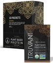 Truvani Vegansk Era Protein pulver | Sjokolade | 20g Organisk Plant Basert Protein | Single Serving Reisepakker | 10 Serveringer | Keto | Gluten & Dairy Gratis | Lav karbohydrater | Ingen tilsatt sukker