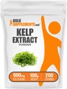 BulkSupplements.com Kelp Extract Powder - Kelp Supplement, Brown Seaweed ekstrakt, Seaweed pulver - Glutenfri, 500 mg per servering, 100g (3,5 oz) (Pack of 1)