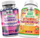 Elderbær Gummier og naturlig vitamin C - Bundle