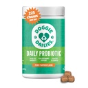 Doggie Dailies Probiotika til hunder - Advanced Dog Probiotics with Prebiotics - Fremmer Digestive Helse - Støtter immunsystem og generell helse (Pumpkin) 225 Soft Chews