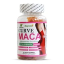 Curve Maca Gummies, 3000mg Vitality Supplement for kvinner, Støtte Rumpe / HIPS & Glutenalt Muskelforlengelse, 60 Antall