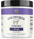 Colossum pulver 40% IgG – USA Sourceed Bovine Colossrum Supplement for immunstøtte, Gut helse, muskelgjenvinning, og total velvære - Single Ingredient, Ingen additiver, Ikke-GMO - 60 porsjoner