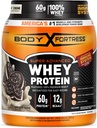Body Fortress Super Advanced Whey Protein pulver, Cookies N' Creme, 60g Protein & 12g BCAA Per 2 Scoops, Muskel Gain & Recovery, Immunstøtte med vitaminer C & D, 1.78lbs (Packing May Vary)