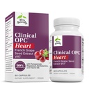 Terry naturlig klinisk OPC Hjarte - Hjarte Helse Supplement med magnesium, vitamin B6, Grape frø ekstrakt - Diett Supplement for Artery Helse og sirkulasjon - 60 Kapsler