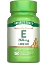Naturens sannhet Vitamin E 400 IU Softgels | 268 mg | 100  Count Ikke-GMO & Glutenfri Supplement