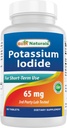 Beste Naturals Kalium jodide 65 mg - Kosttilskudd, 60 tabletter (60 greve (pakke med 1)) (12)