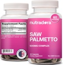 Saw Palmetto for kvinner - Naturlig DHT Blocker Hair Growth Pills laget med organisk Sag Palmetto Extract Berries støtter Hormonal Balance & Urinal Helse Ren så Palmetto for kvinner Hårtap