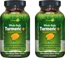 Irwin Naturals Hele kroppen Turmeric + Curcumin C3 Complex - 60 flytende Soft-Gels, Pakke med 2 - Støtter Hel-Body Wellness - 60 Total Services