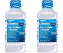 Basic Care Oral Electrolyte Solution, Unflavored, 33,8 Fl Oz (pakke med 2)
