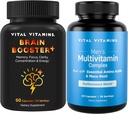 Vitale vitaminer Brain Booster Plus + Menns multivitaminer