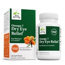 Terry Naturally Omega-7 Tørr Eye Relief - Øyehelse Supplement med Sea Buckthorn Olje - Diett Supplement til å hjelpe Tørr Øye Relief - 60 Softgels