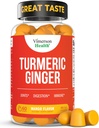 Gurkemeie Supplement - Curcumin C3 Complex + Ginger Root for Gut & Felles Helse - Naturlig Turmeric Curcumin Supplement 95% Curcuminoids. Inneholder 260 mg Tumeric ekstrakt. 60 Mango Flavor gummer