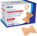 Fleksible Fabric Bandages - Flex Fabric klesskap Bandages Finger-Tip Care og å beskytte sår fra infeksjon - (100 greve boks)