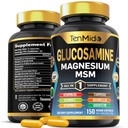 Glukosamin MSM Supplement for menn og kvinner - 11in1 Formula - Kombinere med magnesium, gurkemeie, Boswellia, Quercetin, Burdock Root, og mer