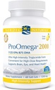 Nordic Naturals ProOmega 2000, Lemon Flavor - 2150 mg Omega-3 - 60 Soft Gels - Ultra høy-Potency Fish Oil - EPA & DHA - fremmer hjerne, øye, hjerte, og immun helse - ikke-GMO - 30 Services