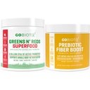 GOBIOTIX Bundle Prebiotic Fiber Supplement + Super Greens pulver N' Super Reds pulver