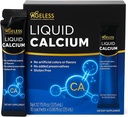 Aldersløse flytende kalsium Supplement for kvinner og menn med havbass ekstraksjon og vitamin D8 - høy absorpsjon Bone styrke kosttilskudd, naturlig flavor, glutenfri - 25 ml (15 greve)