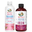 MaryRuths flervitamin + hårvekst Liposomal (Peach) & jernvæske (Berry) | Clean Label Project Verifisert® | Kosttilskudd for skjønnhet, immunitet, og generell helse | Vegan, ikke-GMO, Glutenfri