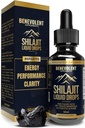 Ren Himalayan Shilajit flytende dråper - 1000mg Naturlig Shilajit dråper - 85+ Spor Mineraler og 40% Fulvsyre for energiforsterkning, Detox rensing, styrke og immunitetsstøtte - 50 dagers forsyning