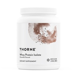 THORNE - Whey Protein Isolate - Balansert Aminosyrer Profil med BCAA - 21 Grams av lett å digestere Whey Protein pulver - NSF sertifisert for sport - sjokolade - Gluten & soya-fri - 30 Services