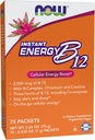 NOW Supplements, Instant Energy B-12 (2 000mg B-12 per pakke), Cellular Energy Boost*, 75 Pakninger