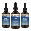 Dr. Mercola Sink flytende dråper - støtter immun- og organhelse - 15 mg organisk sink flytende dråper - USDA organisk - NSF sertifisert - Ikke-GMO, Glutenfri og soya-fri - 3,88 fl oz (3 pakke)