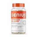 Genius Estrogen Balance, Dim Supplement - Blocker for menn og kvinner - Hormoner, Hormonal Acne & Menopause - Aromatase Inhibitor med Grape Seed Extract & BioPerine - 30 Kapsler