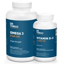 Dr. Tobias Omega 3 Fiskeolje og vitamin D-3 fremmer generell helse - 3 måneders forsyning