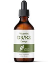 Ultra6 Ernæring vitamin D og K2 Dråper - flytende vitamin D3 med K2 kosttilskudd for voksne - lett å ta, flavor-fri, høyabsorberbar VIT D3 og K2 kosttilskudd, laget i USA (30 ml)