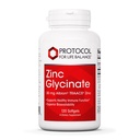 Protokol for Livsbalanse Zinc Glycinate 30mg - med Albion Traacs sink - Zink Glycinate Supplement - immunsystemstøtte* - Keto Vennlig & Dairy Gratis - 120 Softgels