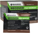 BODi gjenopprette Whey Protein pulver blanding - post-workout sjokolade Whey Supplement for muskelgjenvinning med 20g protein, BCAA, Pomegranate ekstrakt - Rask gjenoppretting - 18 Serveringspakker