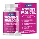 Kvinners probiotiske 50 milliarder CFU - støtter dialyse, gloating relief, Vaginal Odor & pH-balanse - Urin Tract & Gut Health - klinisk undersøkte struts – ikke-GMO, 60 kapsler