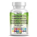 Sag Palmetto med Stinging Nettle, Pygeum, Pumpkin Seed, Sunflower Lecithin, Turmeric & Ashwagandha – Prostate Support for menn med Lycopen & Vitamin D3-90 Kapsler