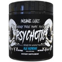 Insane Labz Psykotisk Black Edition Midt stimulant pre trening pulver, energi fokuspumper, lastet med kreatin beta Alanine Taurin drevet av ampiberry, 35 serveringer (blå bringebær)