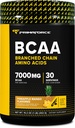 Primaforce BCAA pulver (Pineapple Mango) (30 Serveringer) - 7000MG 2:1:1 BCAA, Post-Workout Recovery Drink med Aminosyrer og ekte salt for menn og kvinner