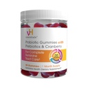 vH essensielt Probiotiske Gummier med prebiotika og tranebær, Konsentrert ekstrakt for urinveistrakt helse, støtter Vaginal mikroflora balanse for en sunn femininetrakt, 60 count
