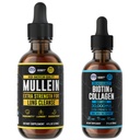 HERBIFY Bundle - Mullein Leaf Extract & Biotin and Collagen - Respiratorisk støtte og hår hud og negle vitaminer støtte