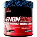 EVL Ultimate Pre Workout pulver - termogen fettforbrenning støtte preworkout pulver drikk for varig energi fokus og utholdenhet - ENGN Shred Intense Creatine Free Preworkout Drink Mix - Fruit Punch