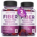 Atlantis Ernæring Sukker Gratis Fiber Gummier for voksne - 5G Fiber Supplement Formulert med 5,4G Prebiotic Digestiv Blanding - Støtter Gut Helse og fremmer sunn digestion - 2-Pack 120 Gummies