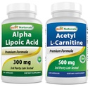 Beste Naturals Alpha Lipoic Acid 300 mg & Acetyl L-karnitin 500 mg