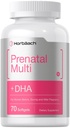 Horbäach kvinners prenatal multivitamin med DHA, jern og folsyre | 70 Softgels | Ikke-GMO & Glutenfri