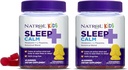 Narol Kids sove + rolig, melatonin og L-theanin, sovehjelp gummer med botaniske blandinger, 100% narkotika-fri, 60 greve (pakke på 2)